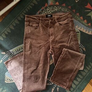 PAIGE Velvet Pants in Mauve